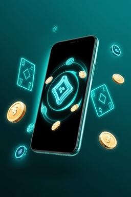 Smartfon z aplikacją kasyna